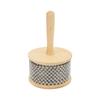 Wooden Cabasa Steel Ball Hand Cranked Toy Portable Children Teaching Musical InstrumentLarge