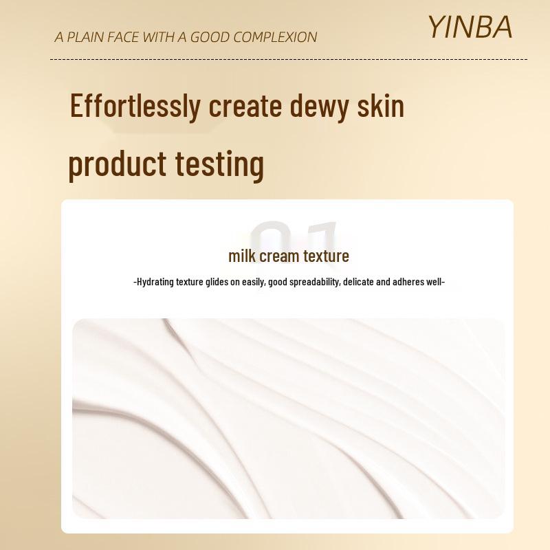 YINBA Radiant Complexion Cream - Lightweight Moisturizer & Primer for a Natural Glow