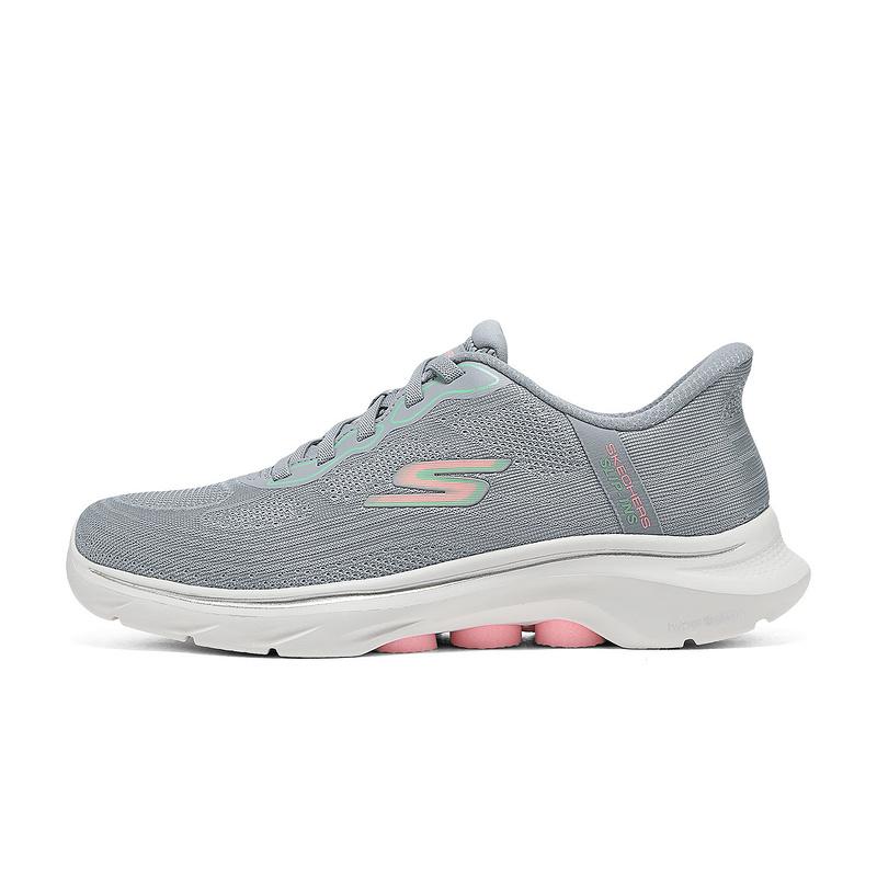 Skechers Slip-Ons Comfortable Durable Low-Top Casual Shoes Women sneakers Gray 125259-GYPK 35