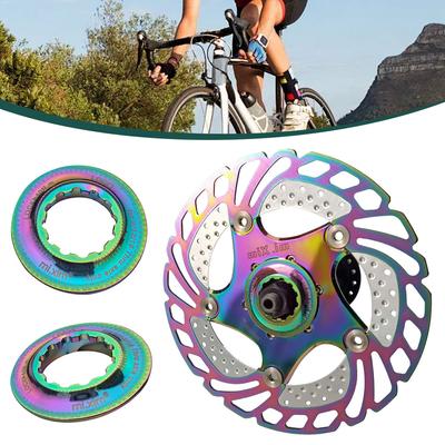 Fahrrad Centerlock Scheibenbremsrotor Sicherungsring Aluminiumlegierung MTB Rennrad Kassette Abdeckung Sicherungsring Rennradbremse Center Lock Abdeckung