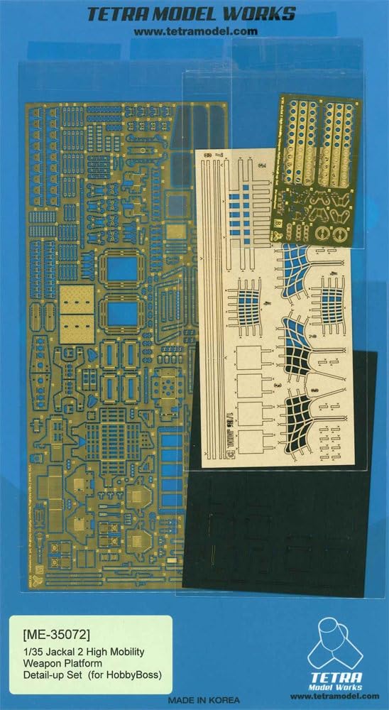 

Tetra Model Серия ME Британская бронированная машина высокой проходимости Jackal II Пластиковые детали модели ME3572 1/35 (для полупансиона)