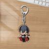 Fire Force Acrylic Cartoon 6cm Anime Pendant Keychains Holder Car Key Chain Key Ring Phone Bag Hanging Jewelry Gifts Accessories