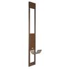 Dog Door for Sliding Glass Door, 1927 mm to 2040 mm Adjustable Height, Aluminum Alloy Frame with Rotating Hinges, Lock Design, 260.4 x 412.8 mm Flap,