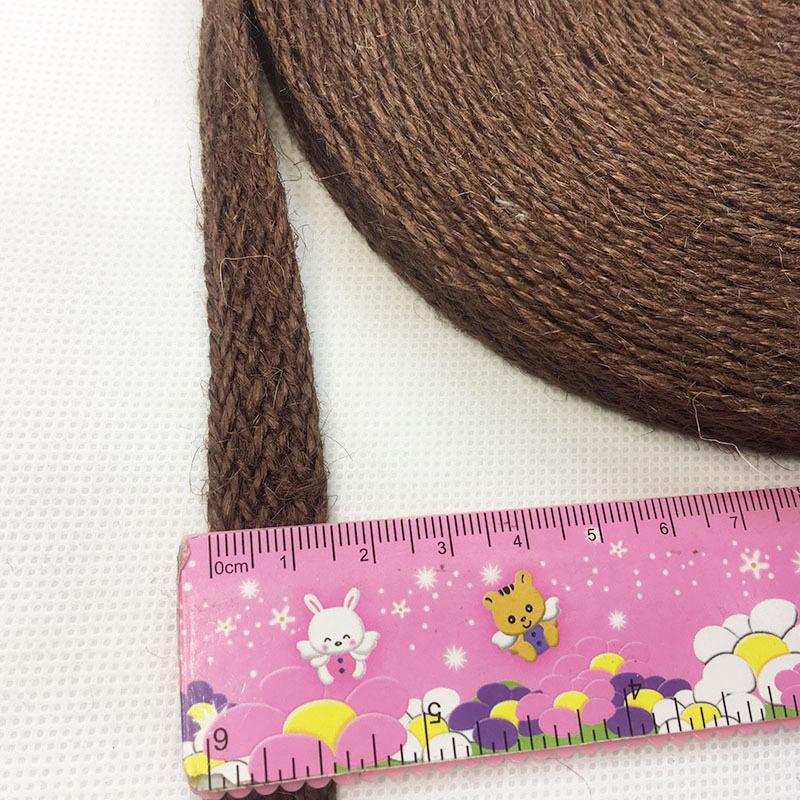 Color Flat Hemp Rope Webbing Handmade Diy Kindergarten Retro Decoration Flat Jute Strap, Textile Accessories Ten