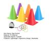 12Pcs/Set Sign Buckets Colorful Plastic Logo Buckets Football Training Cones with Carrying Bag Ergonomic Design Stackable Sports Markers