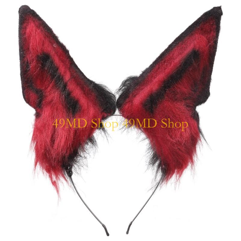49MD Animal Ear Headband Halloween Costume Hairhoop Female Cosplay Party Accessories