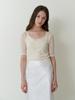 KINDABABY Layered Lace Top - Cream Ivory