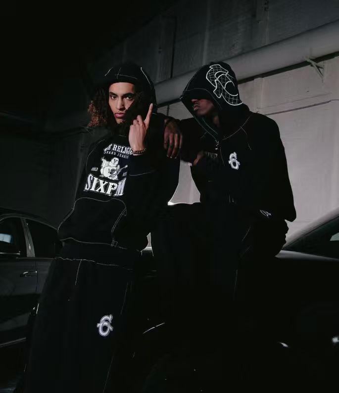 American Trend Unisex Fleece-Lined Streetwear Hoodie with Embroidered Logo - Loose Fit Zipper Jacket for Autumn/Winter