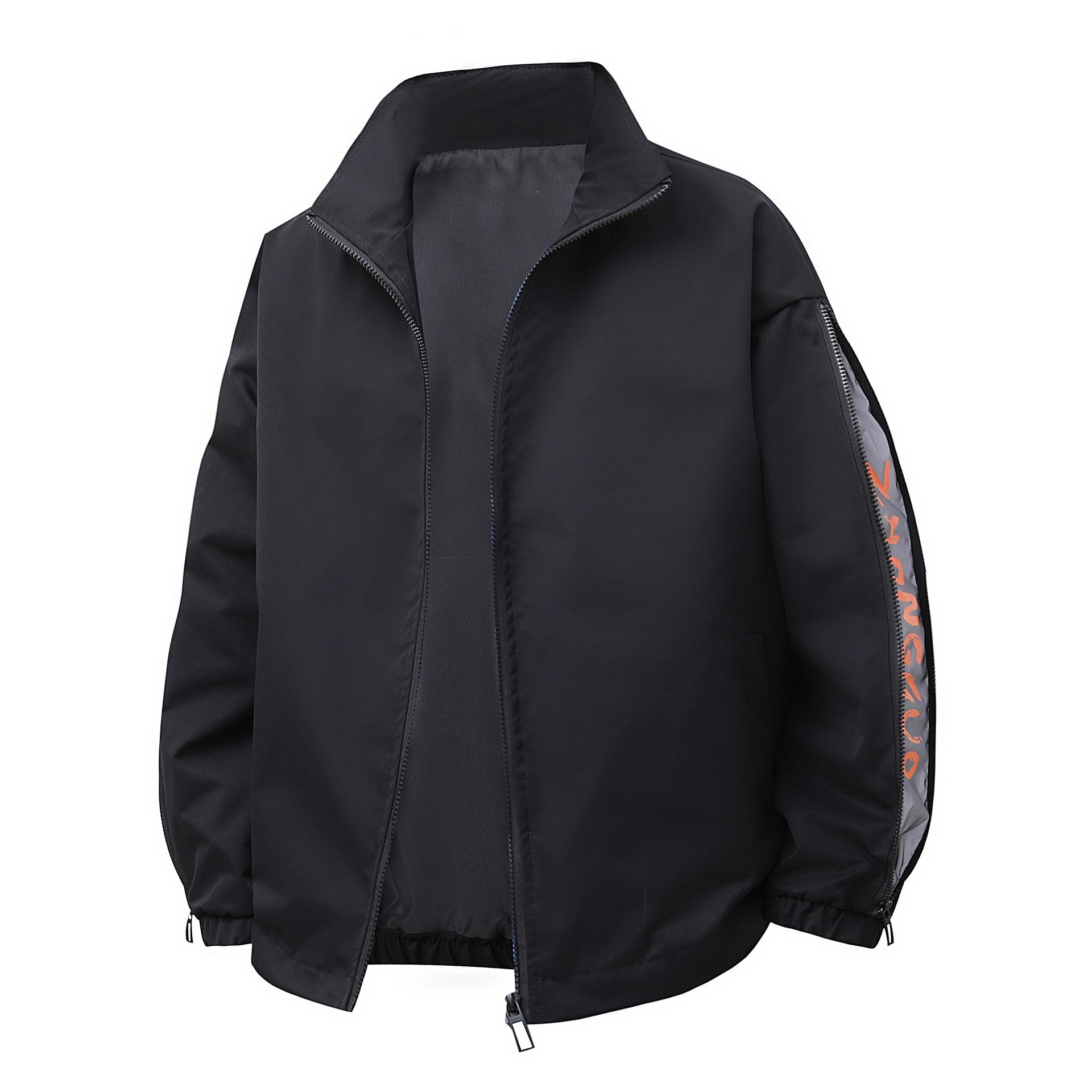 

Men s Versatile Jacket for Spring and Autumn, Loose Solid Color Top Jacket M