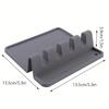 1/2pc Silicone Kitchenware Rack Heat-Resistant Spoon Spatula Shelf Kitchen Multifunctional Shelf Organizer Non-Slip Storage Pad