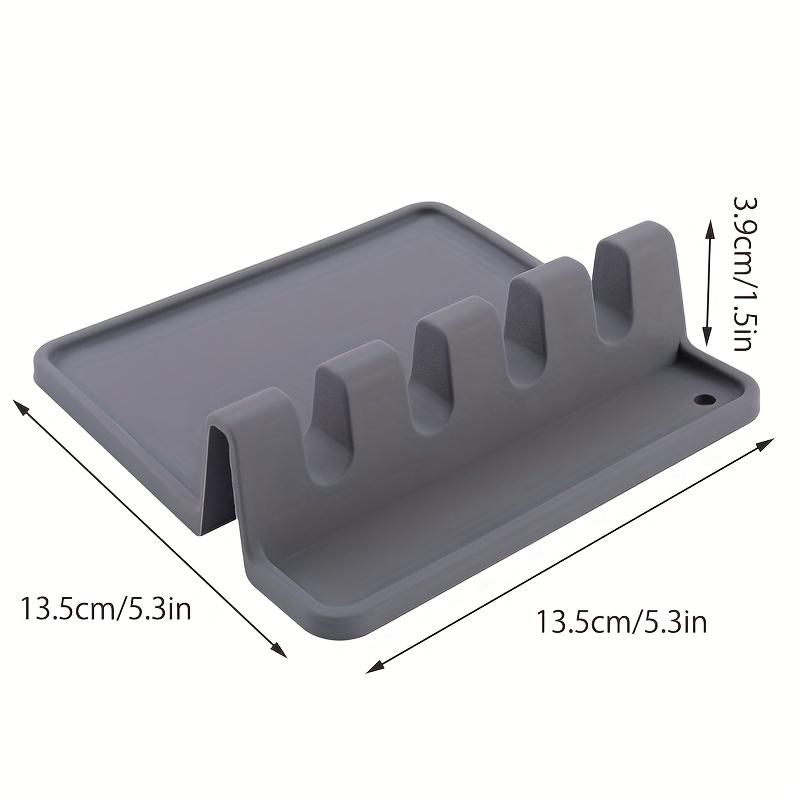1/2pc Silicone Kitchenware Rack Heat-Resistant Spoon Spatula Shelf Kitchen Multifunctional Shelf Organizer Non-Slip Storage Pad