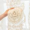 European Curtain Window Screen Living Room Balcony Relief Embroidery Embroidery Gauze Curtain Bedroom Shading