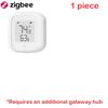 ZigBee / WIFI Temperature Humidity Sensor For Tuya LED Screen Smart Linkage Thermo-hygrome Voice Control For Google Home Alexa