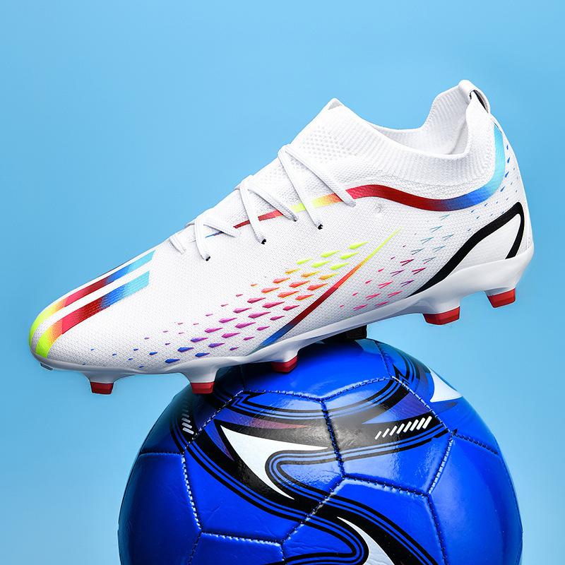 Low top 2025 long nails short broken student one 2025 training football shoes men's game sports shoes flying woven nails