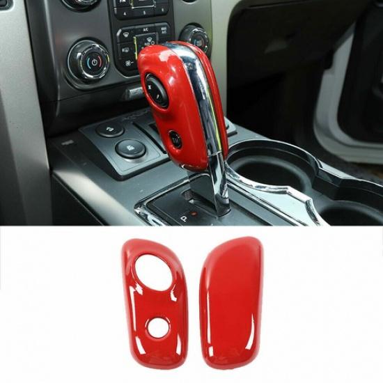 Red Car Gear Shift Knob Cover Interior Trim Accessories for Ford F150 2009-2014