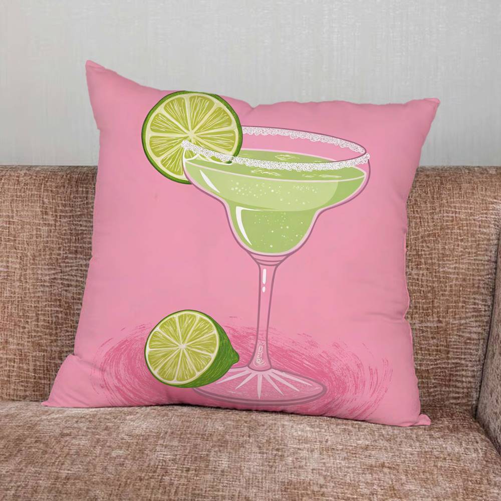 Cocktail Art Pillow Case Pillowcase Home Sofa Cushions Car Cushions Pillowcover Office Pillowshell Pillow