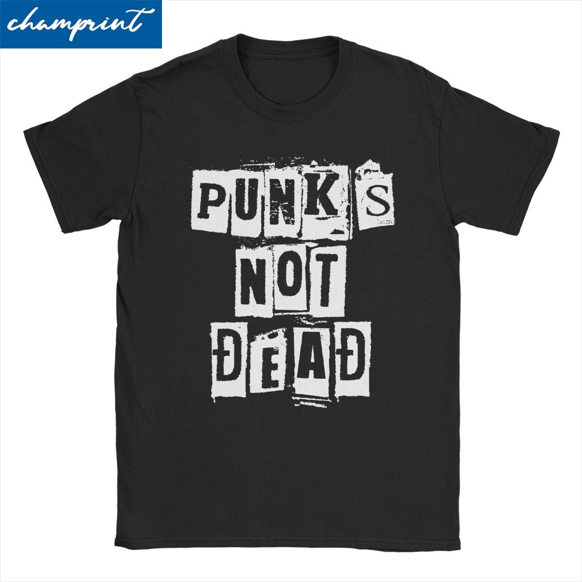 

Мужские и женские винтажные футболки в стиле ретро-панк Not Dead Rock, унисекс, женские хлопковые футболки с круглым воротником, футболка, одежда с графическим принтом