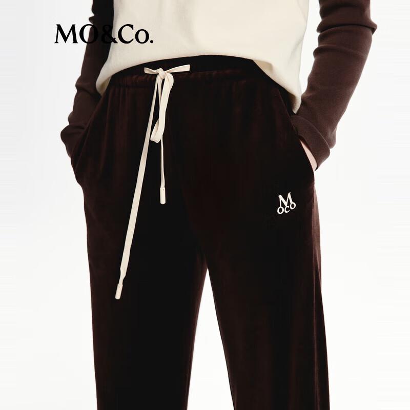 MO&Co. 2024 Autumn Loose Straight Cotton Pants