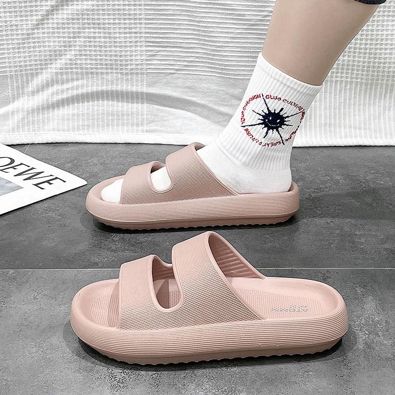 

New home slippers women and men summer light soft bottom cool home cool slippers couple bathroom mop 45