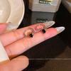 French Black Simple Ear Buckle Women's Design Earrings Exquisite Fashion Earrings Wholesale