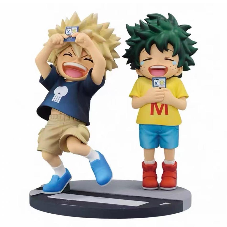 In Stock 2Pcs My Hero Academia Anime Action Figures Pvc Collectible Model Toys Kids Birthday Toys Decorative Gifts For Fans