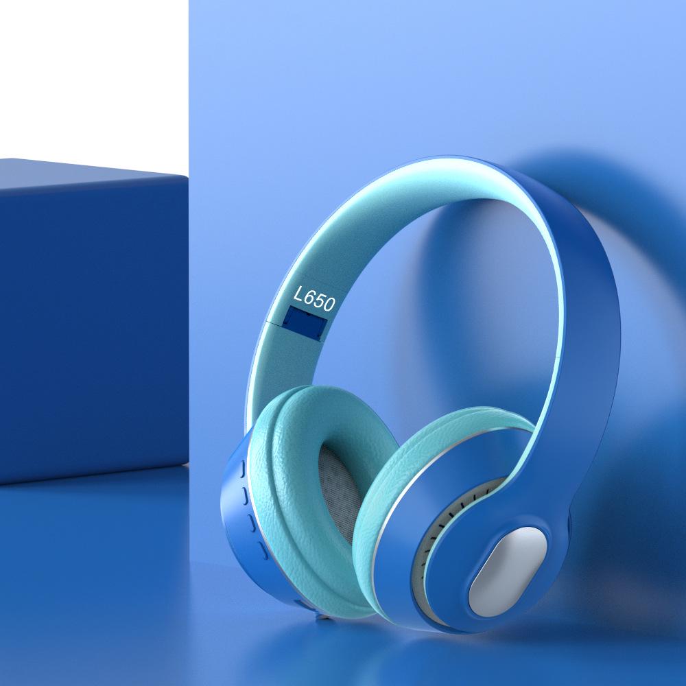 Bluetooth Headband Headset: Wireless Stereo, Noise-Canceling, Card Slot, Universal for Phones & Computers