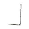 Single Ball Clamp Drum Rack Hardware with L-Shaped Hanging Bracket and Thickened Tom-Tom Stand Column.