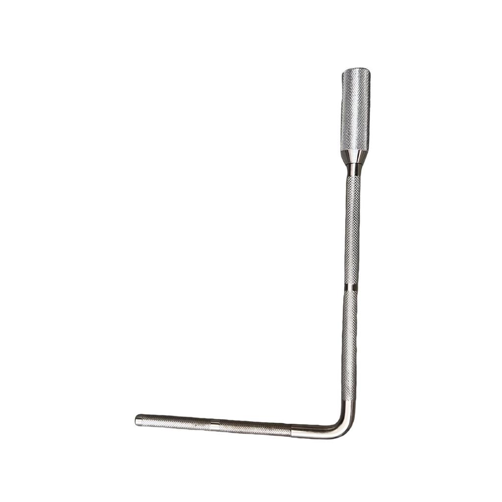 Single Ball Clamp Drum Rack Hardware with L-Shaped Hanging Bracket and Thickened Tom-Tom Stand Column.