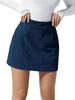 Women's Corduroy High-Waisted A-line Pencil Mini Skirt - Autumn Casual Style