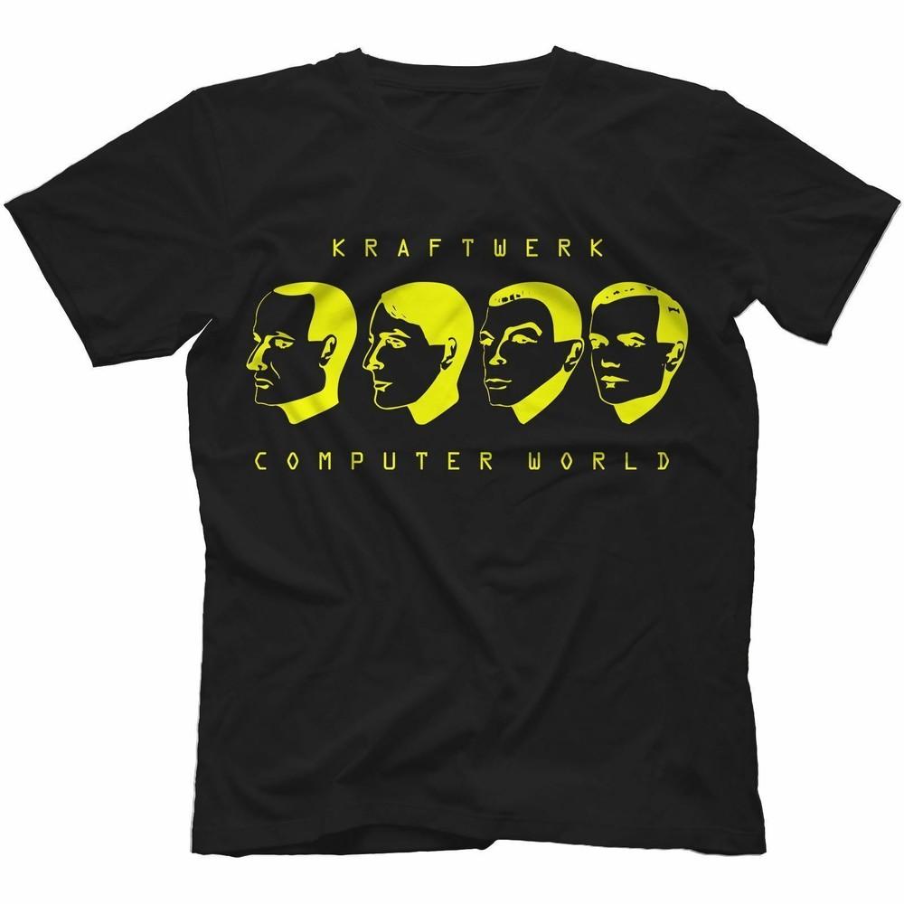 World Computer Cotton Kraftwerk Black Men T-shirt All Size Unisex T-Shirt L