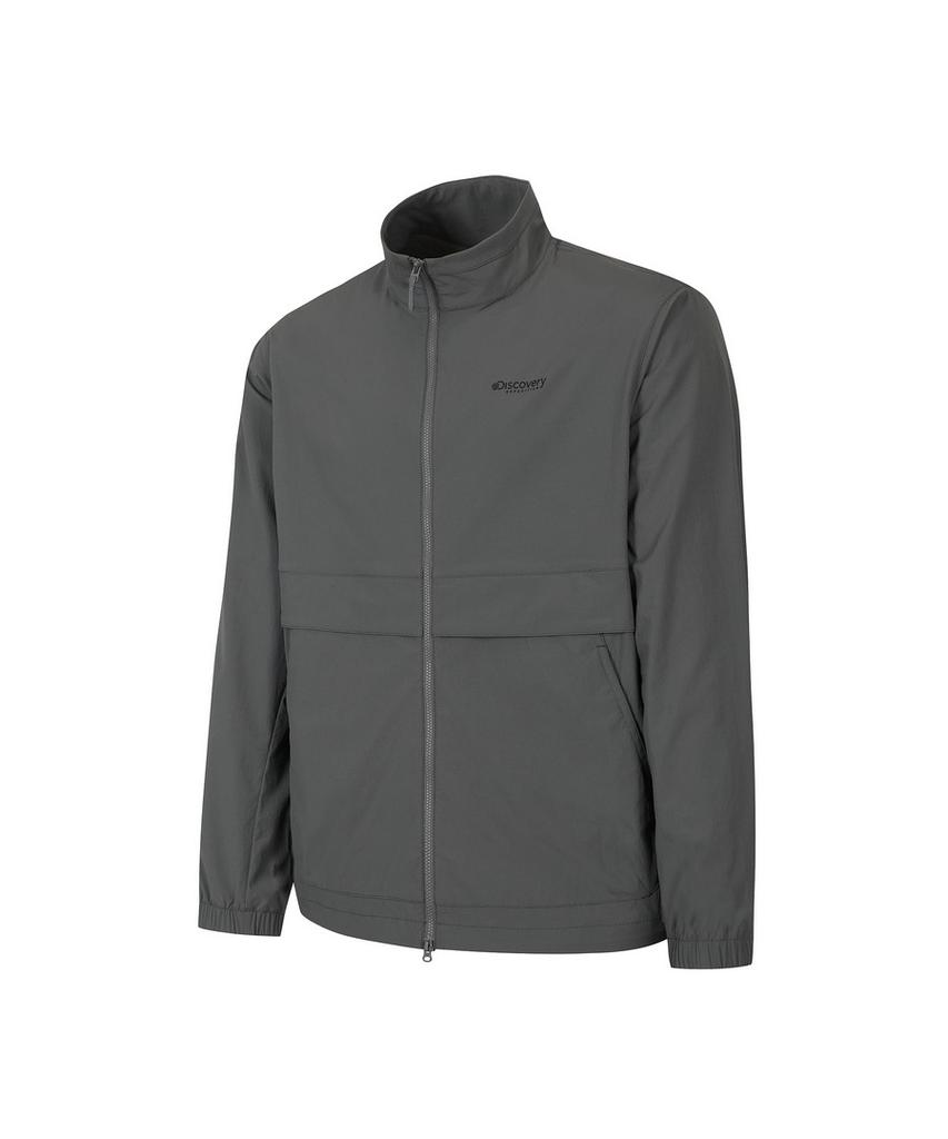 Discovery Expedition Men'S Freshvent Lightweight Woven Training High-Neck Jacket (D/Grey)