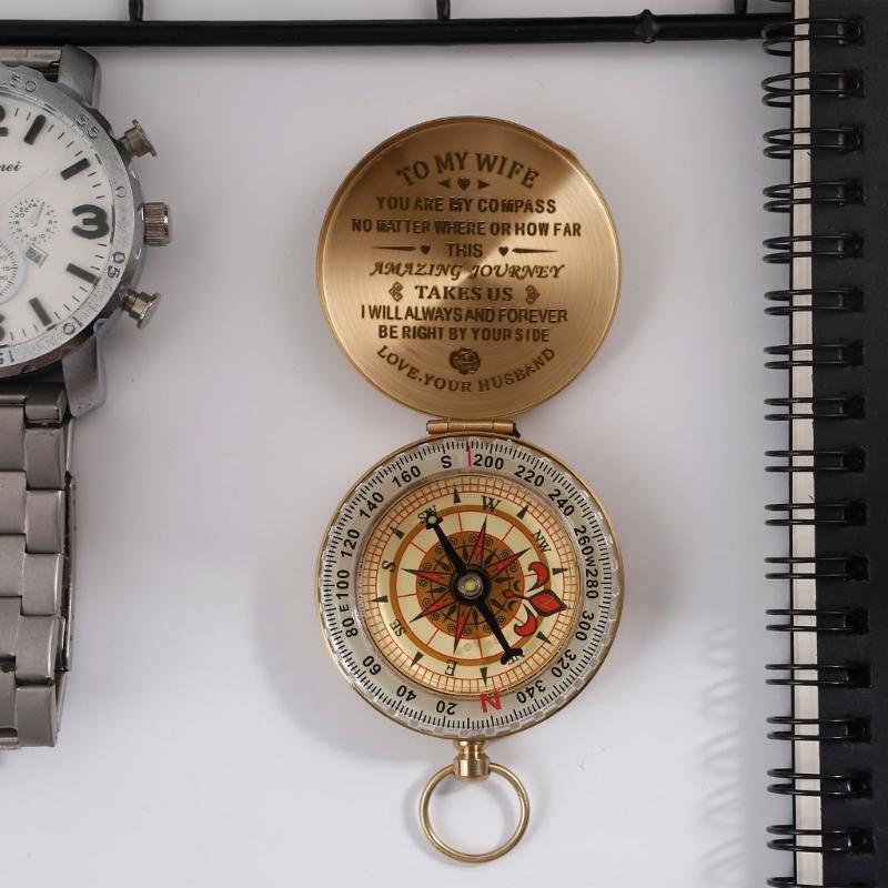Personalized Compasses Vintage Directional Compasses Adventure Accessory Birthday Gift for Son/Daughter/Husband/Wife