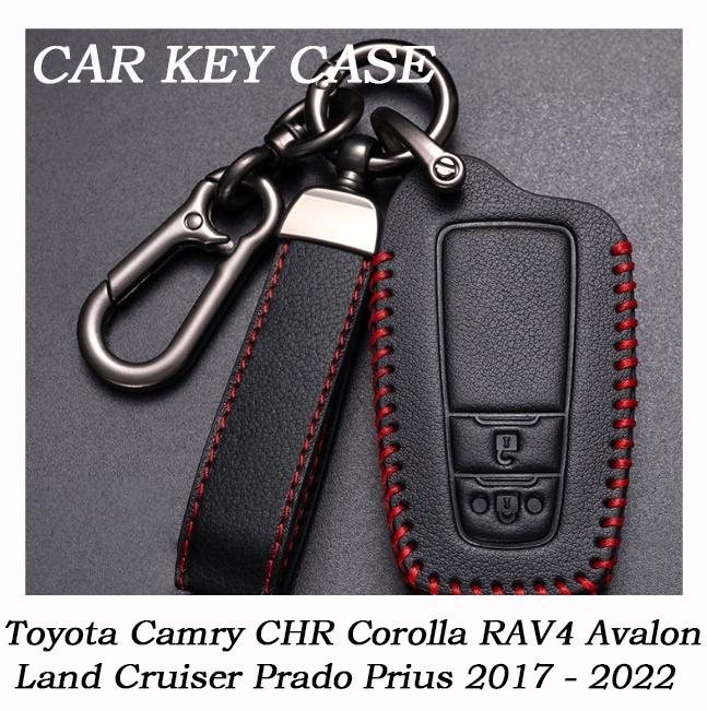 3 Buttons for Toyota Camry CHR Corolla RAV4 Avalon Land Cruiser Prado Prius 2017 - 2022 New Car Key Case