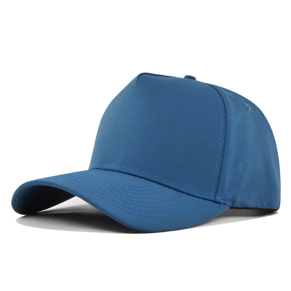 Solid color 5-panel duckbill cap - adult couple sun hat - curved brim baseball cap - no