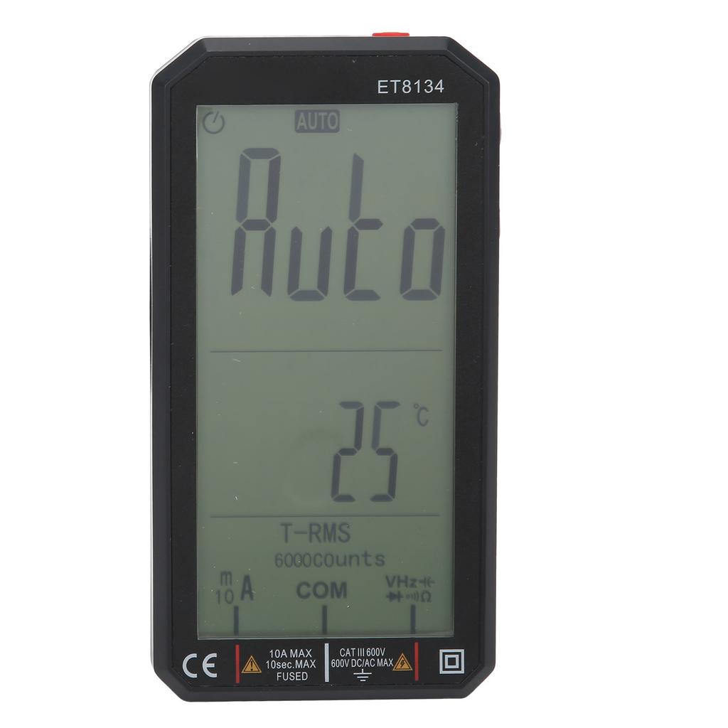 ET8134 Multi Function Multimeter LCD Automatic Multimeter with Alarm Function 10A 600V
