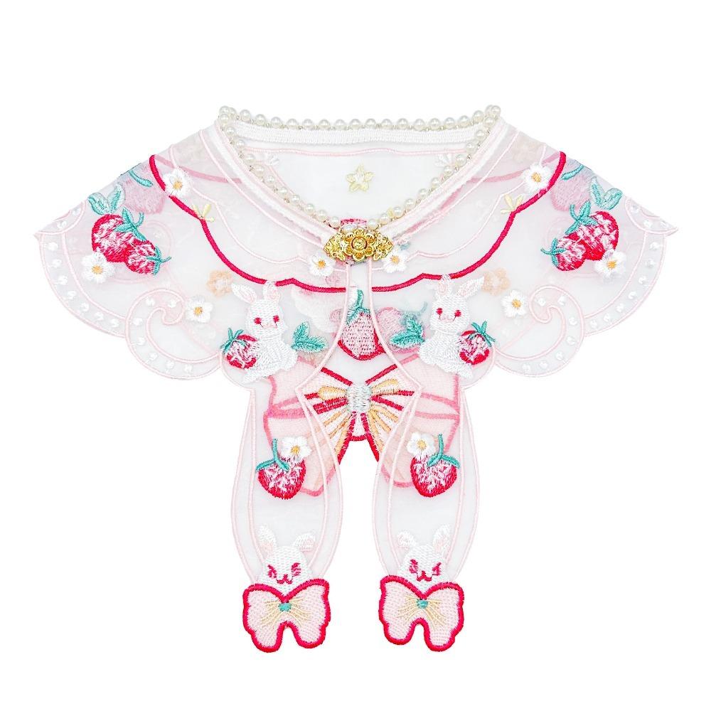 

Ложный воротник кролик облако плечо зашнуровать шаль съемная рубашка новый знак отличия на воротнике