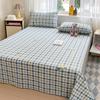 Raw Cotton Old Coarse Cloth Bed Sheet Soft Mat Three-piece Set Quilt Single Double Dormitory Printing Washable Anti-wrinkle