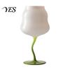 Bicchiere Tazza Calice Curvo con Base a Piede, Tazza Onda, Bicchieri Decorativi Creativi per Cocktail, Tazza con Base a Spirale Novità Strumento Calice da Bar per Vino Cocktail