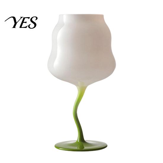 Bicchiere Tazza Calice Curvo con Base a Piede, Tazza Onda, Bicchieri Decorativi Creativi per Cocktail, Tazza con Base a Spirale Novità Strumento Calice da Bar per Vino Cocktail