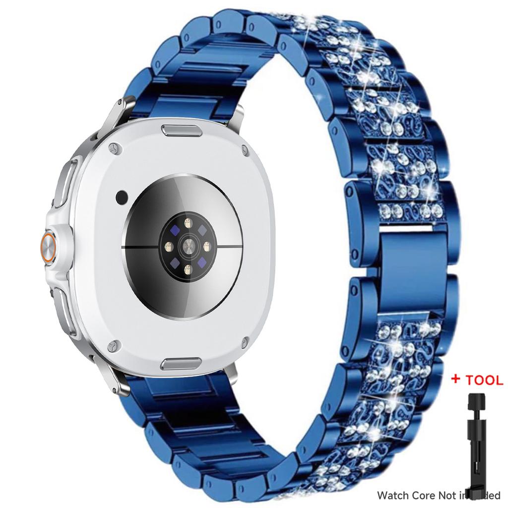 För Samsung Galaxy Watch 8 40mm 44mm / 8 classic 46MM Metall Bling Rostfritt stålband För Samsung watch Ultra 2025/7 Ultra 47MM