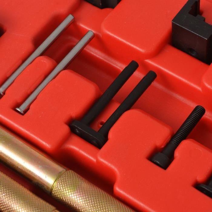VidaXL Kit d'outils de rivetage de chaînes de distribution Mercedes