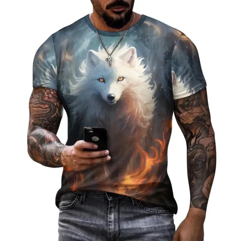 

Модні гарячі розпродажі, особисті веселі футболки з небесним малюнком для чоловіків, нові повсякденні тривимірні футболки з круглим вирізом із принтом Vortex 6XL