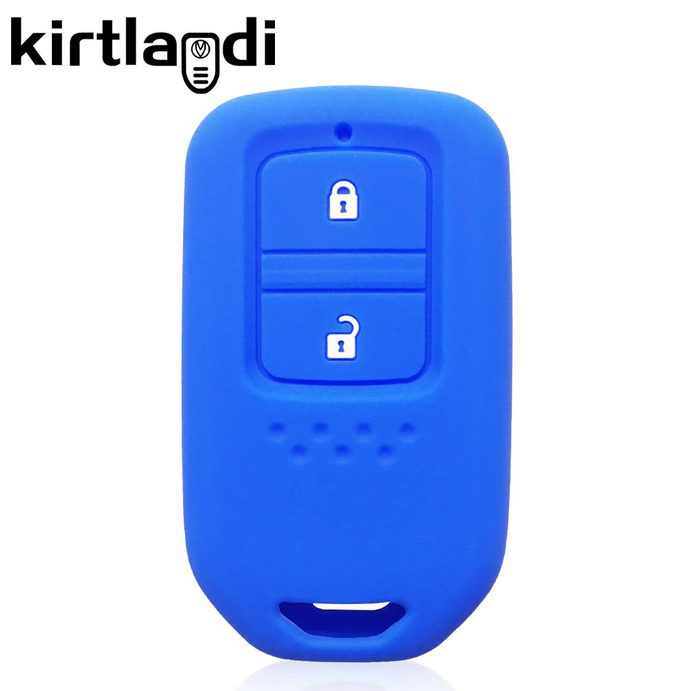 Coque en silicone pour clé de voiture Honda Fit Lucky Vezel City Civic Jazz BRV BR-V HRV HR-V Shuttle Gp8 Shell Holder Keychain