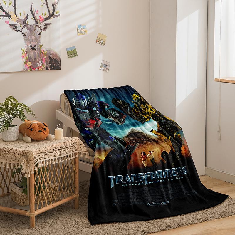 Cartoon Transformers Series Double-Sided Flannel 3D Digital Printing Blanket Blanket