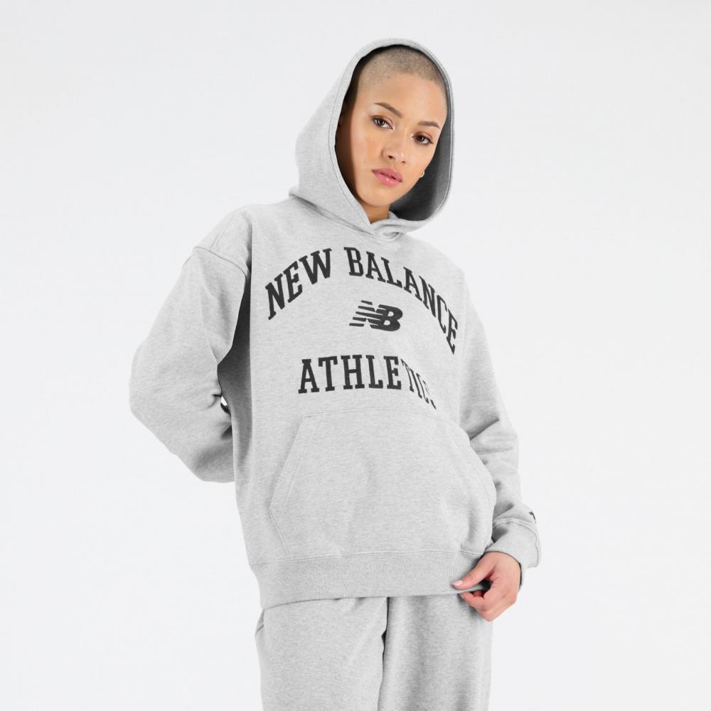 

Толстовка большого размера из флиса New Balance Athletics Varsity WT33550AG XS