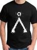 Herren Ugus Logo T-Shirt 100 Anime Grafik T-Shirt mit verwaschenem Ugus-Abzeichen-Druck Reines Baumwoll-Ganzjahres-Streetwear T-Shirt