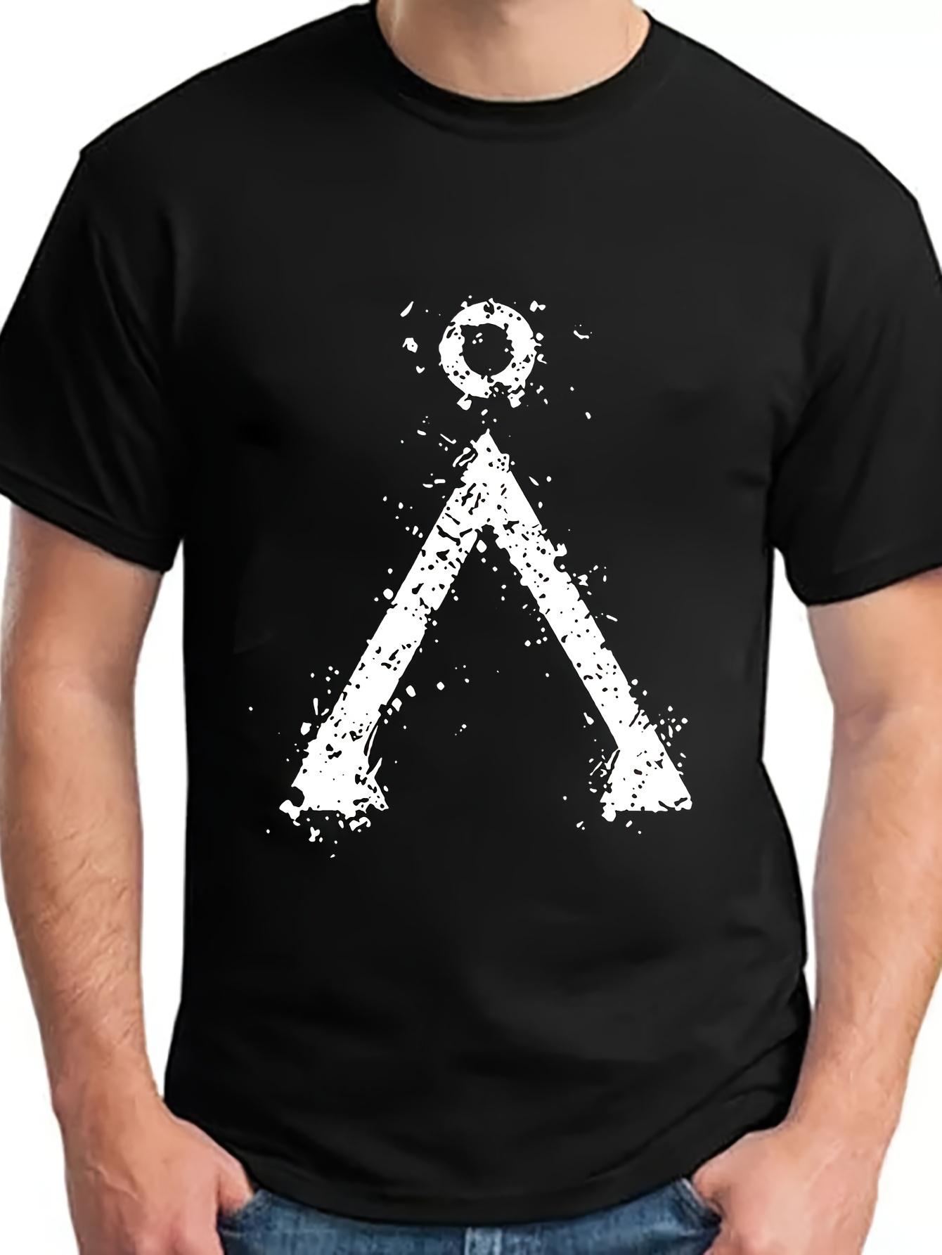 Mens Ugus Logo TShirt 100 Anime Graphic TShirt with Distressed Ugus Badge Print Pure Cotton AllSeason Streetwear TShirt M
