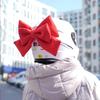 Cute Bow Helmet Modeling Motorcycle Helmet Decoration Polyester Cotton Bowknot Universal Electric Bike Vehicle Decor Girls Gift