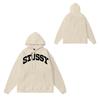 Mens Oversized Hooded Sweatshirt With Letter Print Heavyweight Cotton Winter Streetwear Style