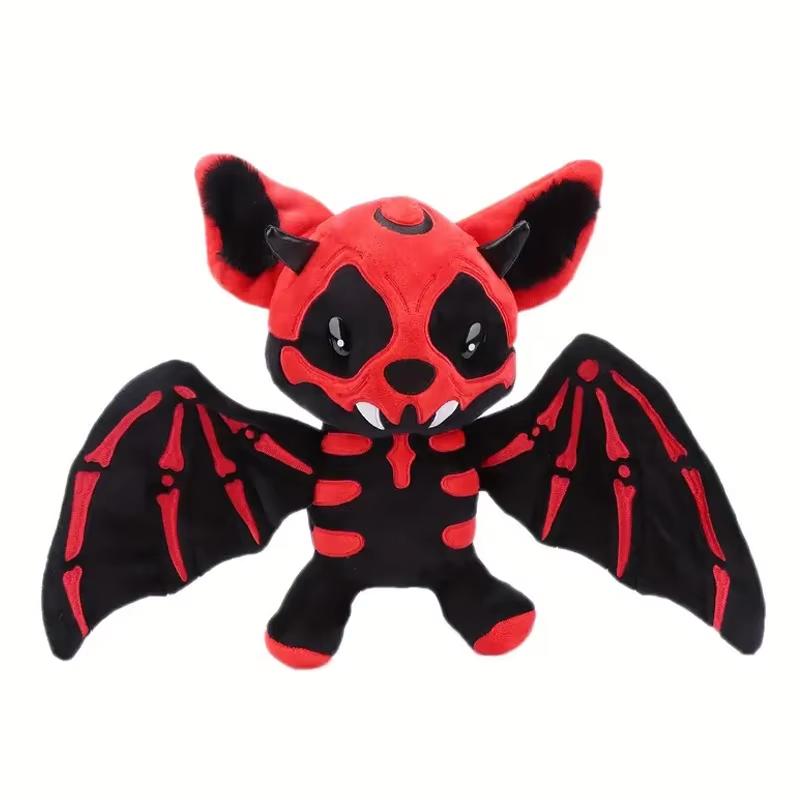 Halloween Two-Color Skull Skeleton Bat Stuffed Toy Stuffed Animal Novelty Scary Bat Halloween Decoration For Children The Gifts